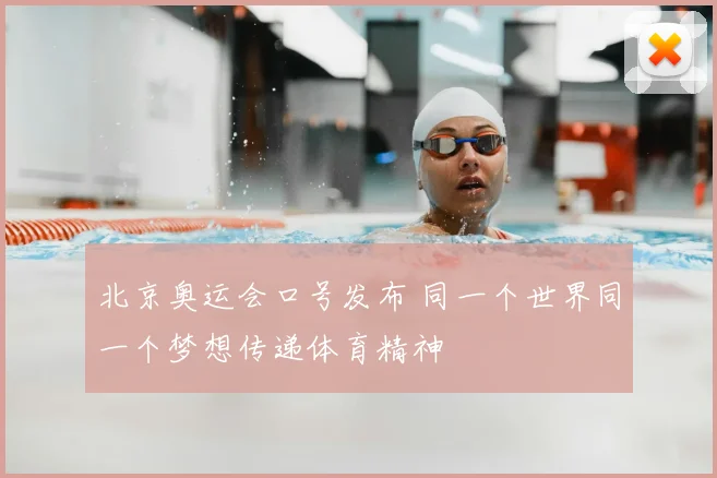 北京奥运会口号发布 同一个世界同一个梦想传递体育精神